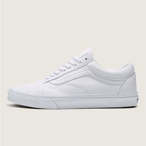 Vans Old Skool White Leather Sneakers